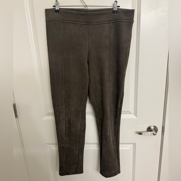 Andrew Marc Faux Suede Pants - Picture 2 of 6